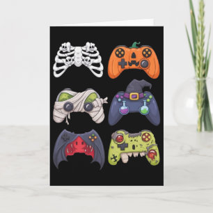 Halloween-Skelett-Zombie-Gaming-Controller-Mumie Karte