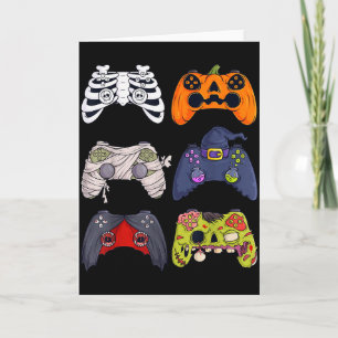 Halloween-Skelett-Zombie-Gaming-Controller-Mumie Karte