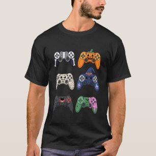 Halloween-Skelett-Zombie-Gaming-Controller-Mumie T-Shirt