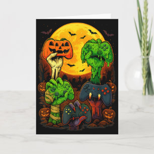Halloween-Skelett-Zombie-Mumie-Gaming-Controller Karte