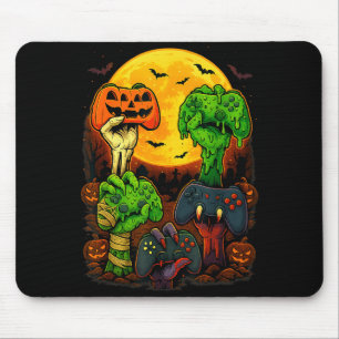 Halloween-Skelett-Zombie-Mumie-Gaming-Controller Mousepad