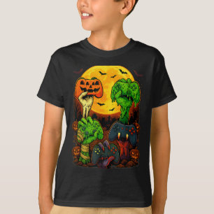 Halloween-Skelett-Zombie-Mumie-Gaming-Controller T-Shirt