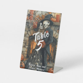 Halloween Skelette Black Spiders Bat Sockelschild