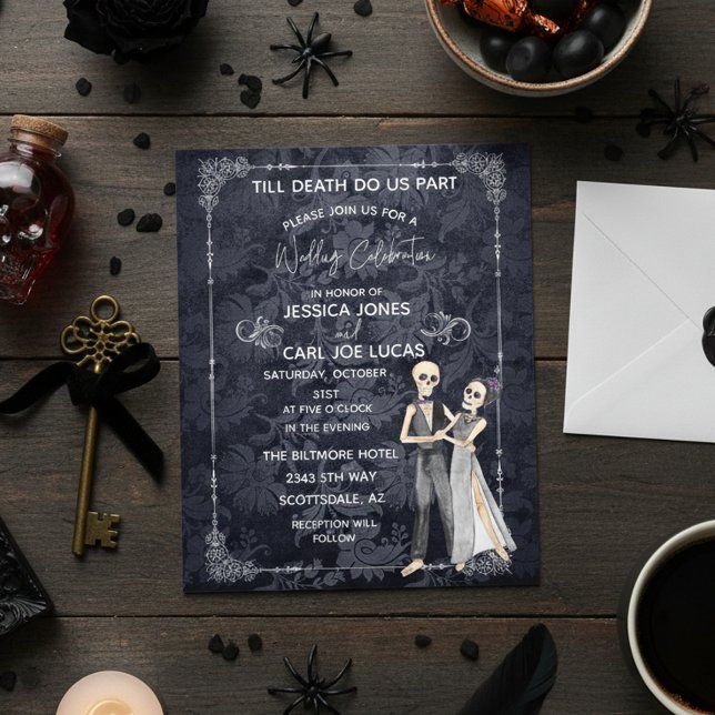 Halloween Skelette Einladung Budget Flyer (Von Creator hochgeladen)