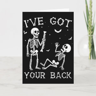 Halloween Skelette Ich Habe Dein Rücken Kostüm Män Karte