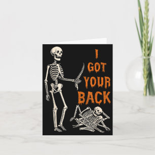 Halloween-Skelette Ich-habe-deinen-Rücken-Kostüm M Karte