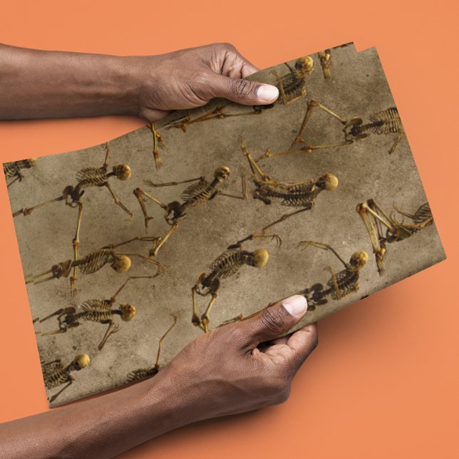 Halloween Skelette tanzen Beängstigend Spooky Geschenkpapier (Von Creator hochgeladen)