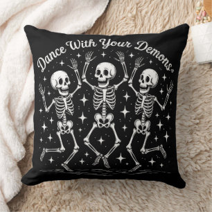 Halloween-Skelette tanzen Kissen