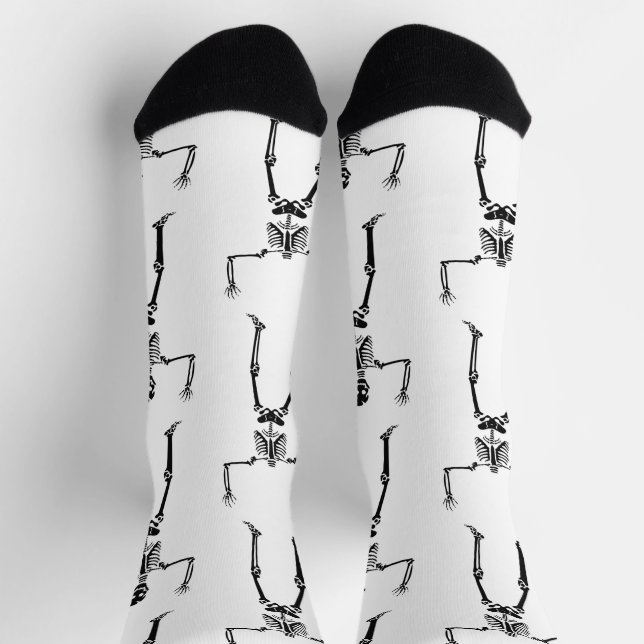 Halloween Skelette, Trick oder Treat, Boo Socken (Oben)