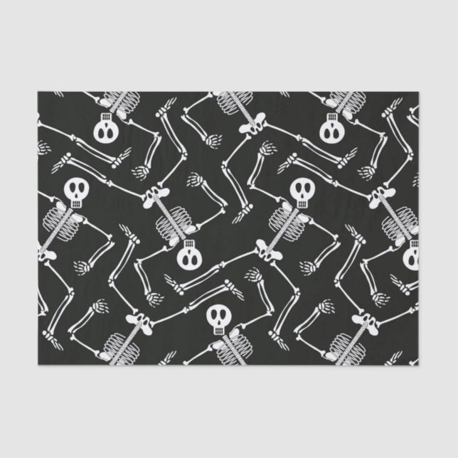 Halloween Skelettpapier Seidenpapier (Vorderseite)