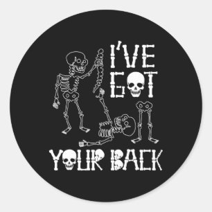 Halloween Skeletts Ich Got Ihre CK-Kostüme Männer Runder Aufkleber