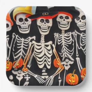 Halloween Skeletts Paper Teller