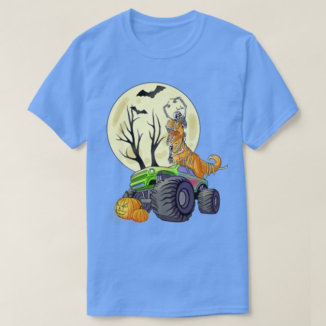 Halloween Skelettspieler mit Controller-Friedhof T-Shirt (Design vorne)