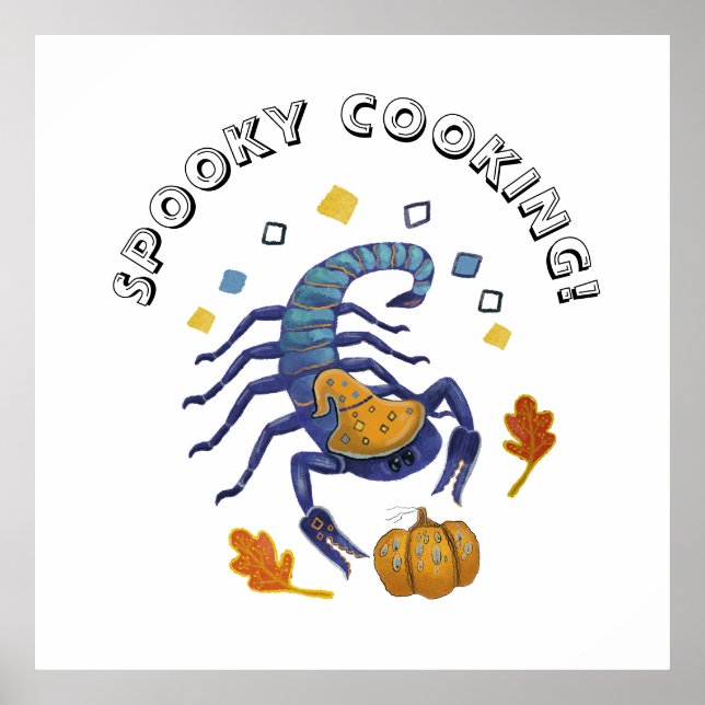 Halloween-Skorpion Poster (Vorne)