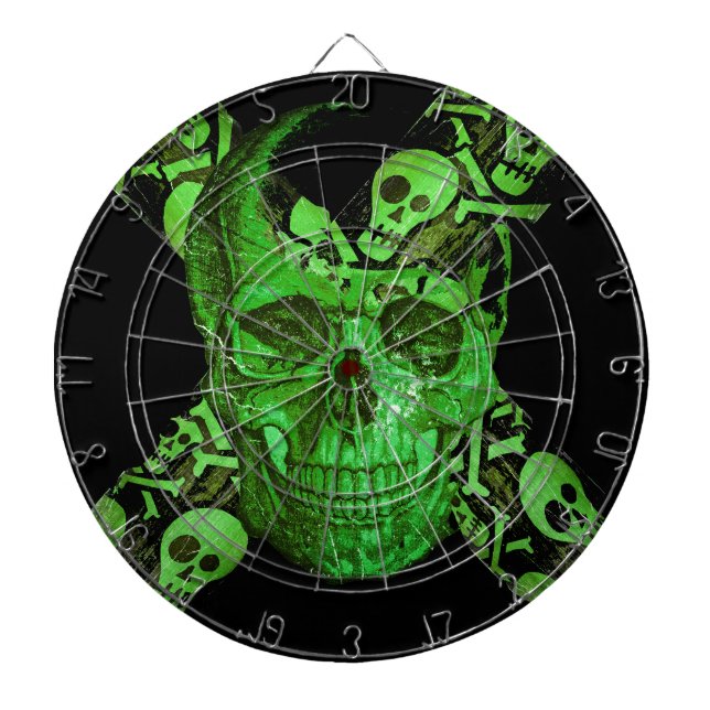 Halloween Skull #2 Dartscheibe (vorne)