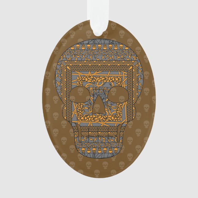 Halloween Skull Akrylic Ornament (Vorderseite)