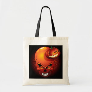 Halloween Skull and Pumpkin Bag Tragetasche