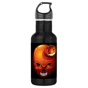 Halloween Skull and Pumpkin Liberty Flasche Edelstahlflasche