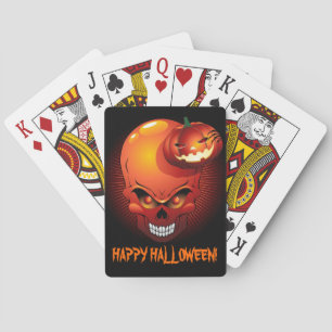 Halloween Skull and Pumpkin Playing Cards Spielkarten