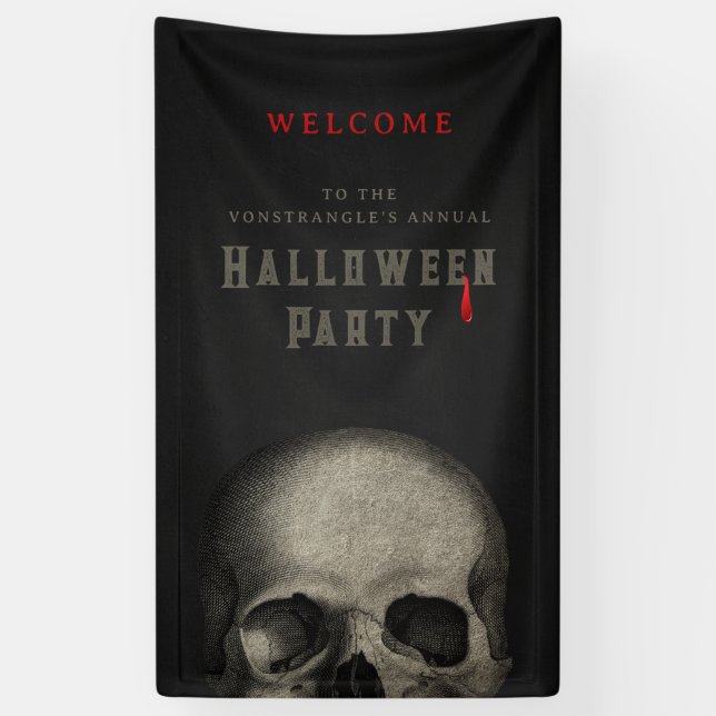 Halloween Skull Banner (Vertikal)