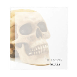 Halloween Skull Bone Notizblock
