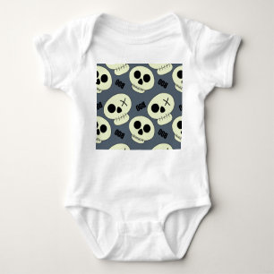 Halloween Skull, Boo Childish Design. Baby Strampler
