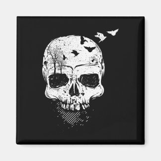 Halloween Skull Decke Vintag gotische Kostüme Männ Magnet