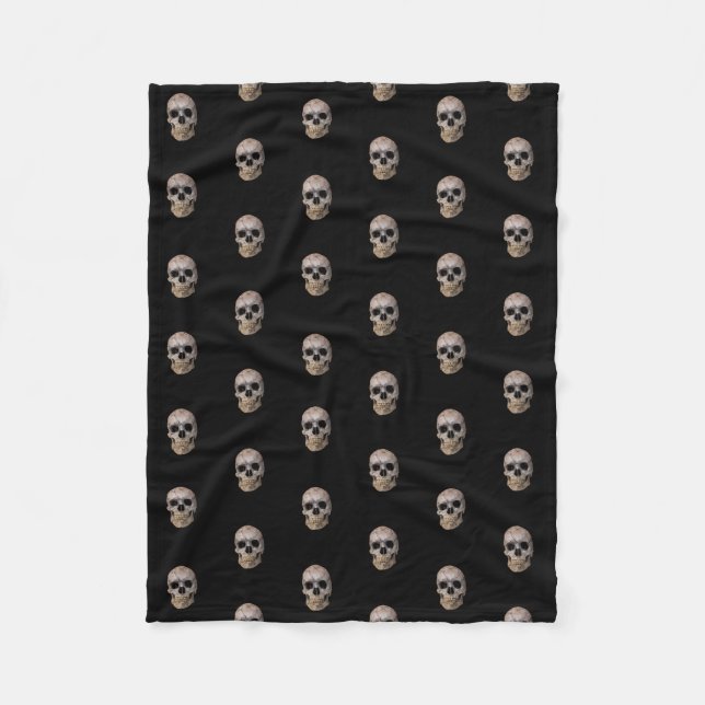 Halloween Skull Fleece Blanket (Vorderseite)