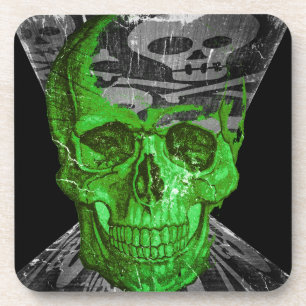 Halloween Skull Getränkeuntersetzer