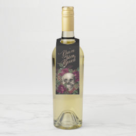 Halloween, Skull, gotisches Halloween, Party Flaschenanhänger