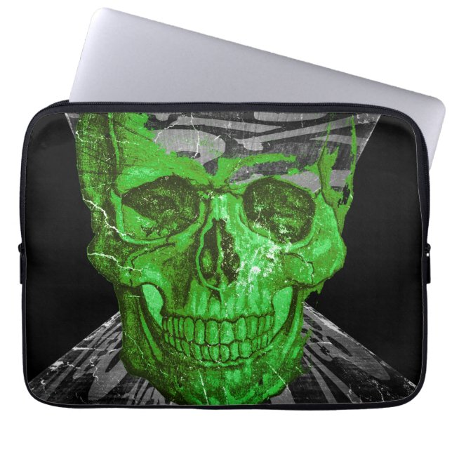 Halloween Skull Laptopschutzhülle (Vorderseite)
