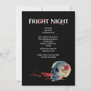 Halloween-Skull-Party Einladung