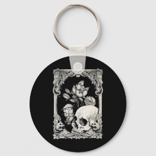 Halloween Skull Pastel Goth Blume Gothic Floral C Schlüsselanhänger