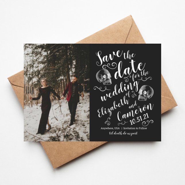 Halloween Skull Save the Date (Von Creator hochgeladen)