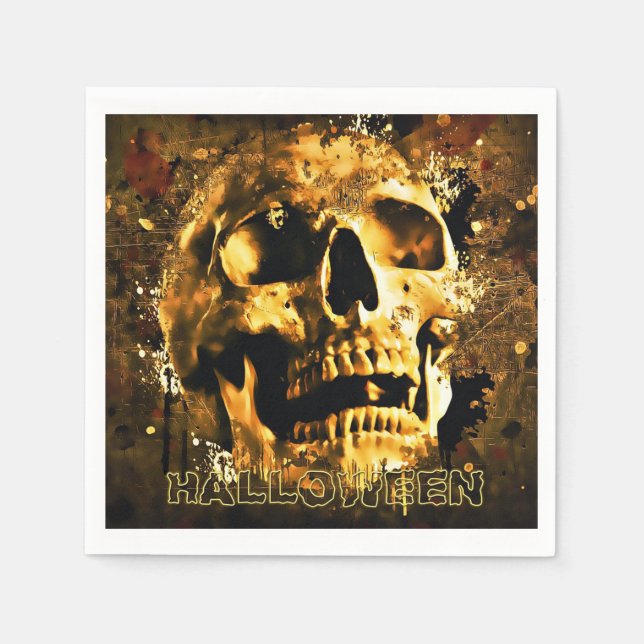 Halloween Skull Serviette (Vorderseite)