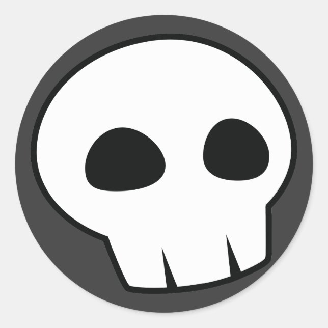 Halloween Skull Sticker (Vorderseite)