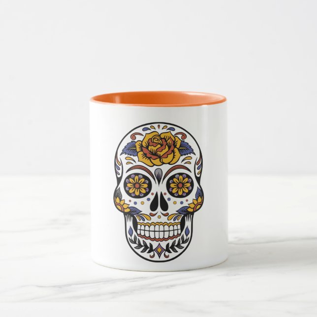 Halloween Skull Tasse (Zentrum)