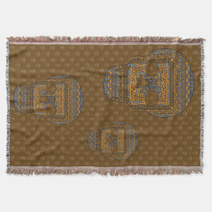 Halloween Skull Throw Blanket Decke