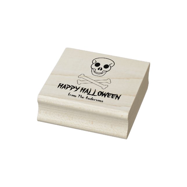 Halloween Skull und Knochen Gummistempel (Stempel)