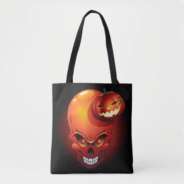 Halloween Skull und Pumpkin (Vorderseite)