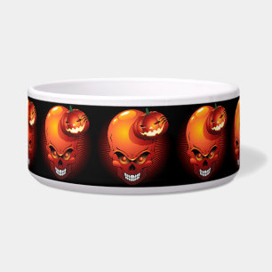 Halloween Skull und Pumpkin Napf