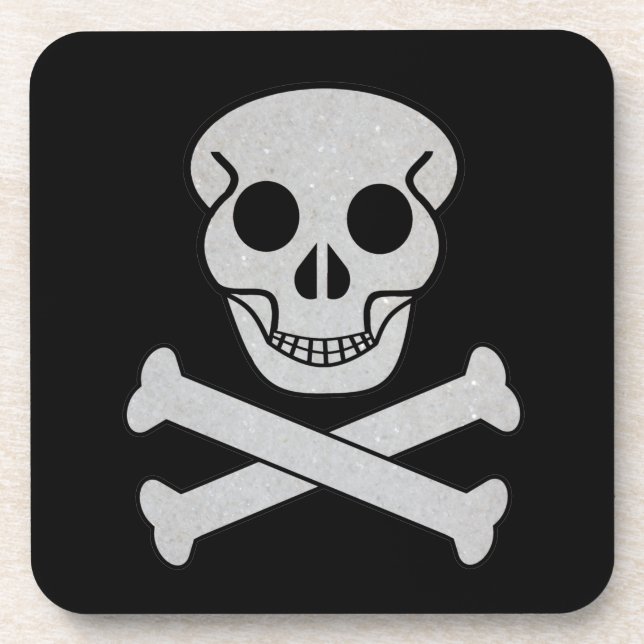 Halloween-Skull-Untersetzer Getränkeuntersetzer (Vorderseite)