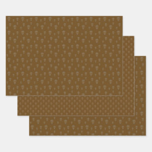 Halloween Skull Wrapping Paper Set Geschenkpapier Set