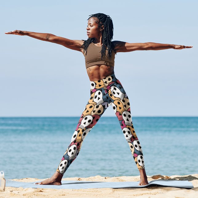 Halloween Skulls Pattern Leggings (Von Creator hochgeladen)