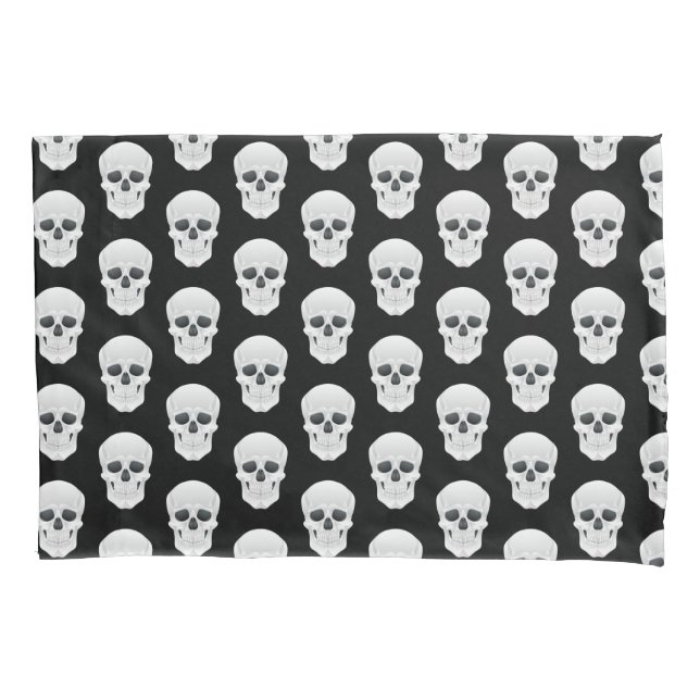 Halloween Skulls Pillowcase Kissenbezug (Vorderseite)