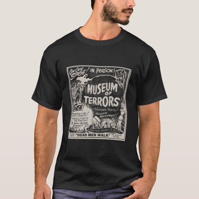 Halloween Slasher Horror Movie Museum Of Terrors T-Shirt (Vorderseite)