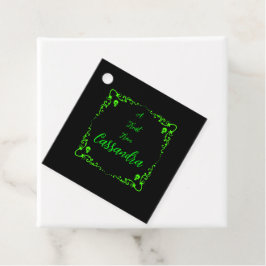 Halloween Slime Green Personalisiert Geschenkanhänger