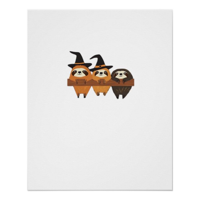 Halloween Sloth Essential T-Shirt Poster (Vorderseite)