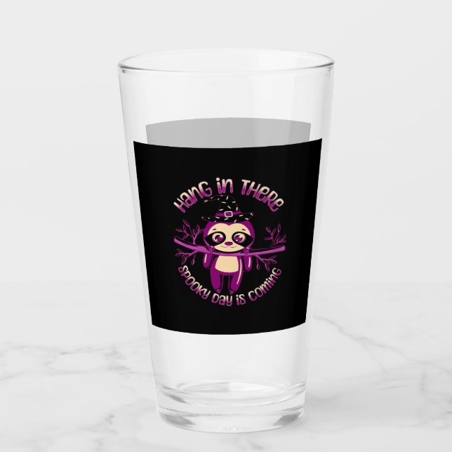 Halloween Sloth (ver.1) Klassischer T - Shirt Glas (Vorderseite)