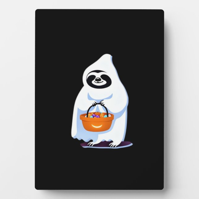 Halloween Slothful Design, das ist mein menschlich Fotoplatte (Vorderseite)
